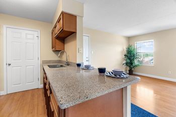 Kitchen with Granite Countertops